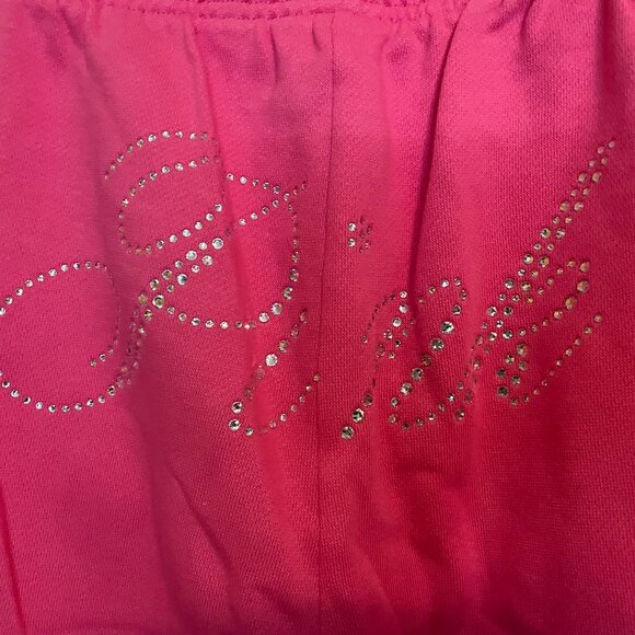 Victoria Secret, PINK, S, LIMITED EDITION, CARMINE ROSE BLING, Campus Sweatpants - Picture 2 of 7